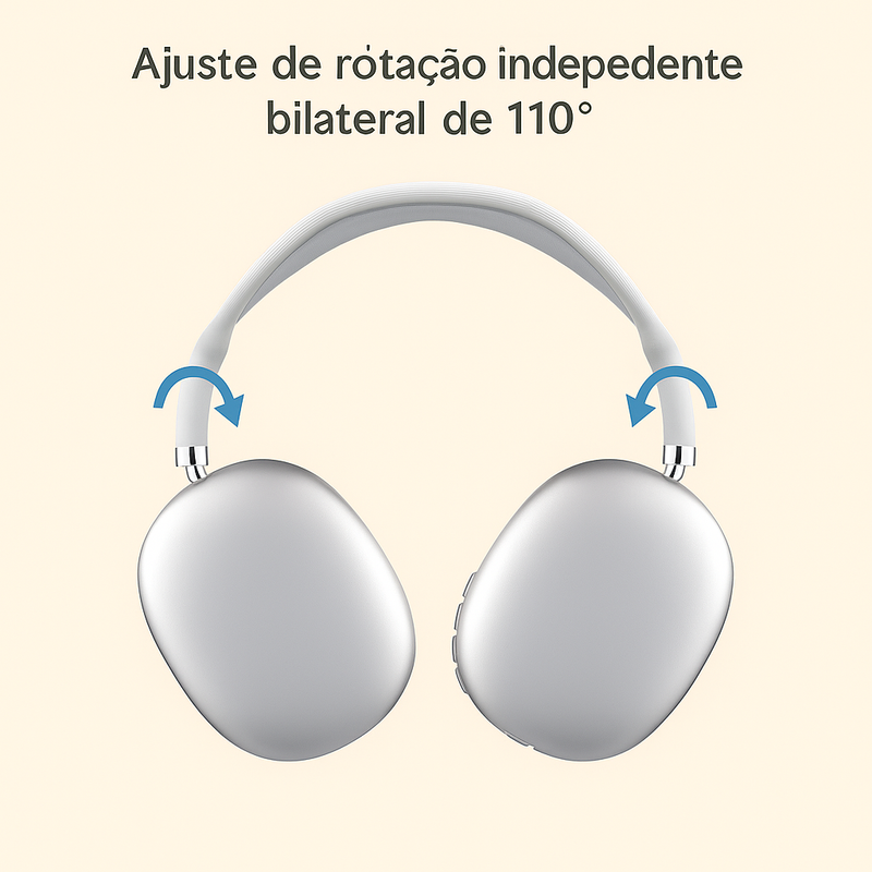 Fone de Ouvido Bluetooth Sem Fio P9 Air – Conforto, Estilo e Som de Qualidade